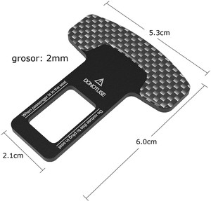 Silencieux d'alarme de ceinture de sécurité de voiture à 0,29 $ USD – Clip de boucle anti-bruit - Product Image 2