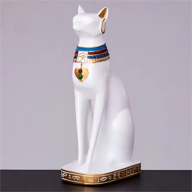 Kd185lb-jx large white egyptian cat
