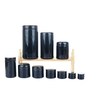 Tarros <span class=keywords><strong>de</strong></span> vidrio al por mayor Mir con tapa, 100ml, 250ml, 500ml, negros, UV, altos, redondos, violeta, a prueba <span class=keywords><strong>de</strong></span> olores, <span class=keywords><strong>de</strong></span> <span class=keywords><strong>boca</strong></span> ancha, para almacenamiento. - Product Image 4
