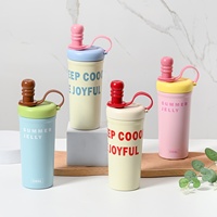 Mug isotherme créatif couleur macaron, portable, avec infuseur à thé intégré, séparation thé-eau, grande capacité, en acier inoxydable