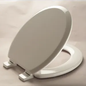 SANIPRO personalizado 3D MDF bisagras de cierre suave cubierta de asiento de inodoro baño asiento de madera tapa de inodoro