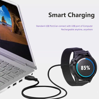 Kabel Pengisian Cepat 3A Tipe-C Male ke USB untuk Jam Tangan Pintar Garmin 4-Pin Presisi Tinggi dan Tahan Lama untuk Komputer IOS & Earphone