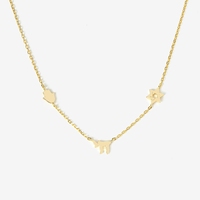 Bijoux juifs, pendentif main de Hamsa, charme israélien Chai David de Star, argent sterling 925 plaqué or 18 carats, collier pour femmes