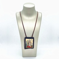 가톨릭 선물을 위한 주문을 받아서 만들어진 St Joseph 거룩한 가족 모직 브라운 Scapulars 묵주
