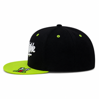 Casquette Snapback brodée en 3D, broderie invisible, coton et polyester, visière plate, style hip-hop, pour hommes, femmes et jeunes.