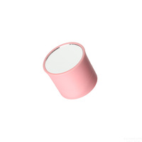 Conteneur en plastique vide pour poudre capillaire avec applicateur et miroir