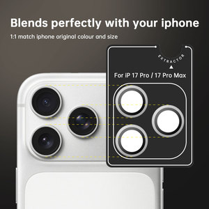 Protection d'objectif Eagle Eye Ring Camera AR anti-reflet, antichoc et anti-chute pour iPhone 17/17 Air/17 Pro/17 Pro Max - Argent - Product Image 6