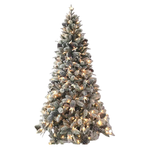 Co-Arts Premium Epicéa Artificiel 2m Crayon Mince Arbre de Noël avec Lampe Lumineuse pour Noël Navidad Party Decor Lampada - Product Image 3