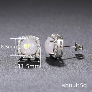 Orecchini a Perno con Cristalli Geometrici per Donne, Eleganti Accessori per Uso Quotidiano e Feste - Product Image 4