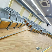 Chaises de cinéma modernes pliables en gros, très demandées, avec petites tablettes, pour auditoriums, églises, écoles, maisons et bureaux