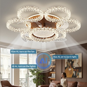 Nuevo Ventilador de Techo con Luz de Estilo Chino para Sala de Estar, Nueva Luz de Techo Sencilla de Estilo Italiano para Dormitorio, Ventilador de Techo con Luz para Sala de Estar y Comedor - Product Image 2