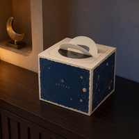 Cajas para Pasteles Altas con Logotipo Impreso, Económicas, al por Mayor, con Asa, de Papel Kraft, Personalizadas, con Ventana, Blancas