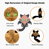 Fabricant de peluches personnalisées, jouets en peluche de 30 cm avec une queue, jouets en peluche fourrure animale, peluches animales personnalisées
