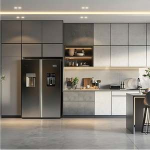 ตู้ครัวแยกส่วนหรูหราทันสมัยไม้โอ๊คกันน้ำและเป็นมิตรกับสิ่งแวดล้อมพร้อมประกอบ - Product Image 1