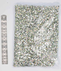 Selina kristal putih AB paket besar berlian buatan bagian belakang datar-kaca kristal kristal Strass untuk seni kuku & casing ponsel dekorasi DIY - Product Image 5