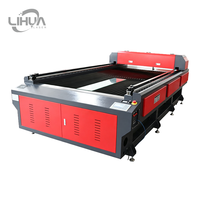 Lihua 1325 grande taille 8 pieds par 4 pieds Pvc cuir Mdf tissu Textile acrylique CNC Co2 Laser découpeuse de bois