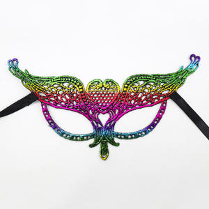 Máscara de Encaje Colorida para Halloween, Navidad, Carnaval, Baile Nocturno, Actuación, Disfraz de Superhéroe, Accesorios de Cosplay - Product Image 6
