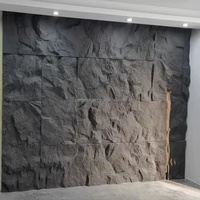 2400*600mm PU Faux Pierre Pierre Grand Artificiel Faux Pierre Peau Placage Panneau Mural 100mm Façade PU Revêtement Extérieur