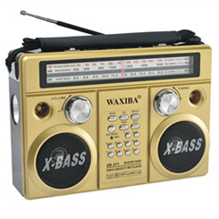 Giá bán buôn 2025 mang nhãn hiệu xbass XB 371 USB Xb-371 <span class=keywords><strong>Torch</strong></span> Đèn pin USB MP3 SW AM FM 3 ban nhạc đài phát thanh - Product Image 2