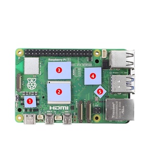 Boîtier de protection en aluminium pour Raspberry Pi 5 Modèle B 55*86mm 6 styles Coque métallique Accessoires de protection pour Pi5 - Product Image 5