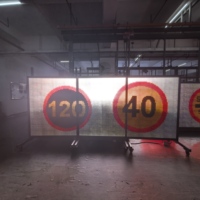Señal de mensaje variable P20mm Tráfico Pantalla de Mensaje Dinámico a todo color Señal de tráfico LED EN12966 Señales de tráfico Tablero Led