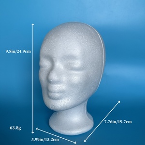 Trang trí nội thất cổ đầu trắng đen mô hình mannequin nữ giá rẻ Nhựa mannequin đầu Xốp Thủ công mỹ nghệ - Product Image 6