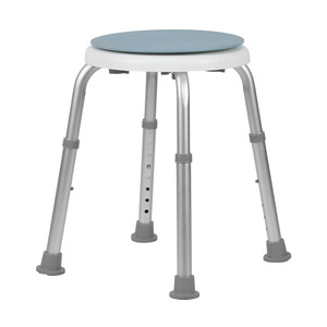 Tabouret de douche en alliage d'aluminium Junkang 39x9.5x31.5cm, siège rond réglable, équipement de sécurité pour salle de bain - Product Image 1