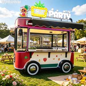 Nouveau chariot alimentaire électrique personnalisé 2026 à 3-4 roues, kiosque alimentaire mobile, camion de restauration commerciale pour la vente de café, crème glacée et hot-dogs - Product Image 1