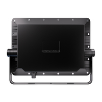 Projecteur solaire rechargeable crépuscule-aube 30W 50W 100W, mini projecteur solaire 3-en-1 avec brevet de conception de perles lumineuses, 180Lm/W, pour jardin