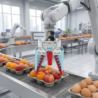 Pince robotique à doigts souples pour la préhension et le placement de biscuits/gâteaux