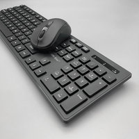 Clavier et souris sans fil USB 2,4 GHz, étanches, ergonomiques et tendance, pour PC de bureau, utilisation au bureau, KMSW-112
