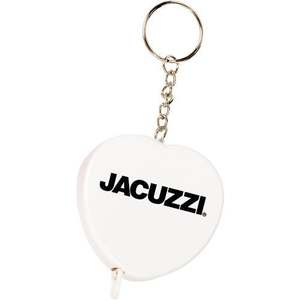 Porte-clés mètre ruban en métal rétractable compact, cadeau romantique et original, promotionnel pour événements d'entreprise, impression de logo personnalisée - Product Image 4