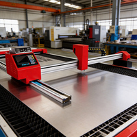 Machine de découpe plasma CNC de type portique, équipement de découpe d'acier miniature pour la fabrication à petite échelle