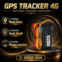 Traceur GPS 4G avec coupure moteur à distance, dispositif antivol pour voiture, localisateur en temps réel, étanche IP67, positionnement GPS BDS