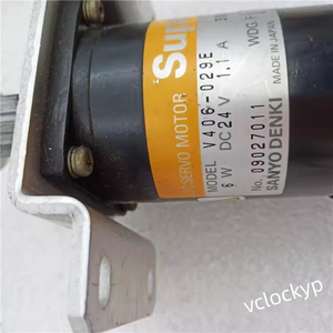 Motor Servo DC Sanyo Denki Super V Series V406 029E 24VDC 6W Usado - Product Image 3