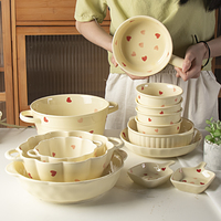 Service de table en céramique personnalisé de 9 pièces, ensemble de plats pour le dîner, les mariages, le service à domicile