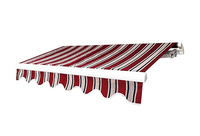 Auvent rétractable U-MAX en alliage d'aluminium 10x8, housse en polyester résistante à l'eau, manuel, pour terrasse extérieure, patio, jardin