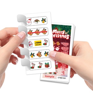 Instant Win Pull Tab <b>Tickets</b> Recyclable Paper Eco-Friendly Design One Window Pull Tabs New Style Offset Printing for USA - Product Image 5