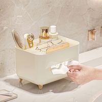 Boîte à mouchoirs pour le rangement, porte-mouchoirs en papier facial, organisateur de bureau, boîte décorative pour télécommande, pour la maison et le bureau
