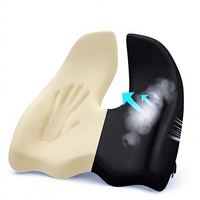 Nouvelle coussinette ergonomique pour chaise de bureau et de voiture avec mousse à mémoire de forme haute densité, base antidérapante, soulagement des douleurs sciatiques et du coccyx, coussin de siège