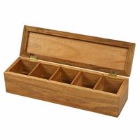 Caisse de rangement en bambou fabriqué à la main de qualité supérieure Boîte à thé en bois verni en relief pour la collection des amateurs de thé en gros disponible