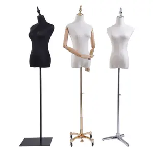 Verstelbare Jurk Vorm Tailoring Mannequin Houtvezel Oefenpop Kleding Sieraden Etalagepop