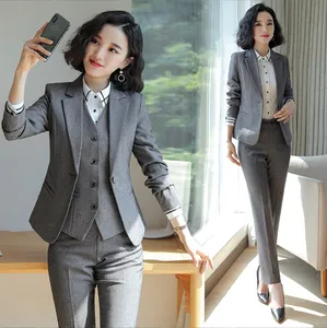 Korean Style Bespoke Women Business Office Lady Suit - China Women