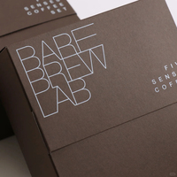 Boîte d'emballage pour thé Oolong, café, biscuits, papier écologique, estampage à chaud, impression sérigraphique, logo personnalisé blanc