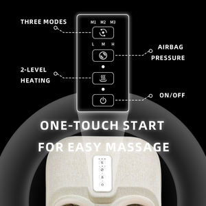 गर्मी 3 डी वायु संपीड़न के साथ इलेक्ट्रिक पैर मालिश मशीन घर के उपयोग के लिए दर्द राहत के आसपास पूर्ण लपेटें - Product Image 5