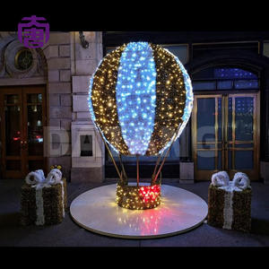 Luces decorativas de globo aerostático, coloridas luces LED, adornos navideños para exteriores, calles, parques, plazas, eventos de invierno. - Product Image 3