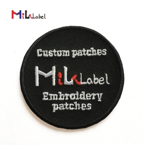 Clothing <strong>Patch</strong> Embroidered <strong>Patches</strong> Custom Embroidered <strong>Patch</strong> with Iron-on on Backing Embroidered Border and Merrow Edge - Product Image 2