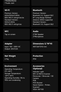 Độ nét cao màn hình hiển thị sunmi flex3 siêu thị giá Checker bán lẻ tùy chỉnh màn hình hiển thị POS - Product Image 6