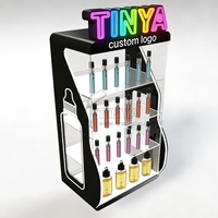 Vitrine de comptoir Tinya en acrylique LED verrouillable, personnalisable, pour cigarettes, avec éclairage RGB – Offre spéciale OEM pour magasins de tabac