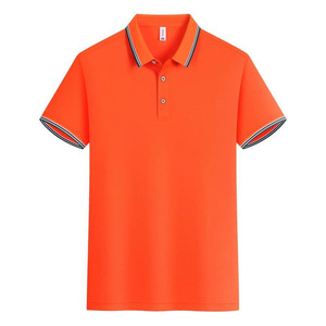 Polo Shirt Short Sleeve Solid Color Polyester Unisex Workwear Daily Wear - Product Image 4